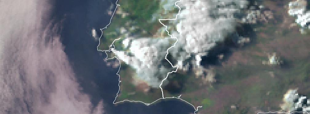 Tempestade violenta atinge a cidade de Évora