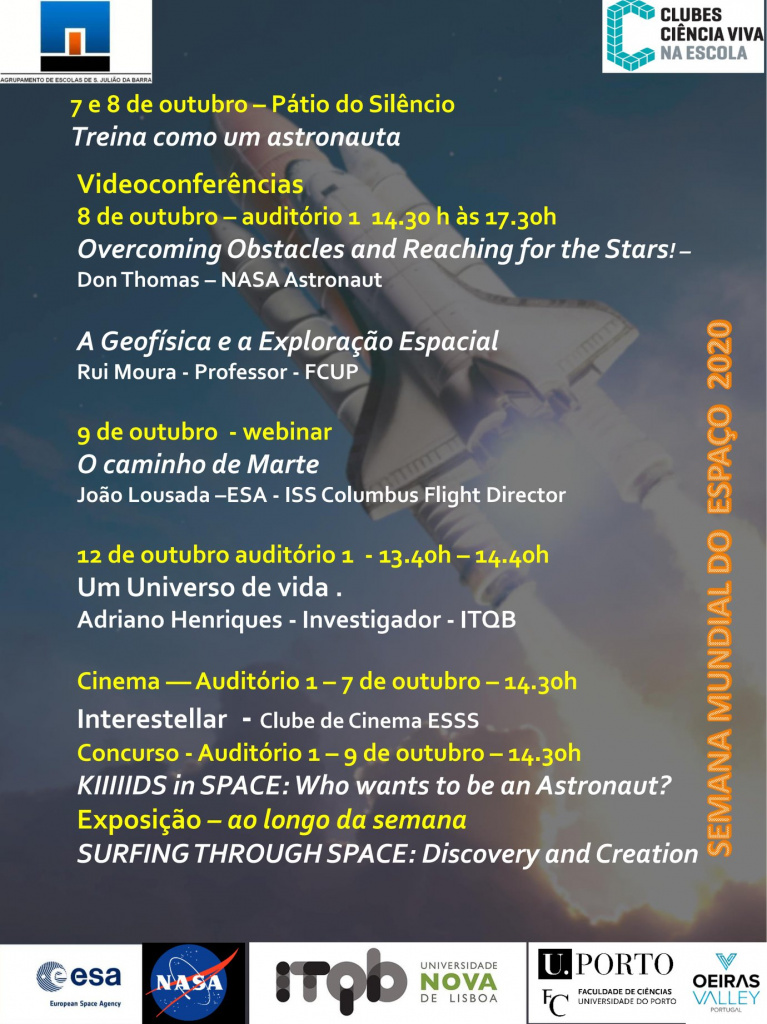 Semana Mundial do Espaço - 4 a 10 de Outubro