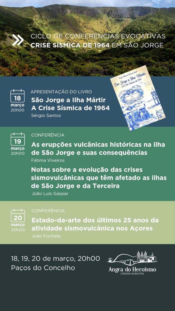 João Fontiela participa no ciclo de Conferências Evocativas da Crise Sísmica de 1964 em São Jorge
