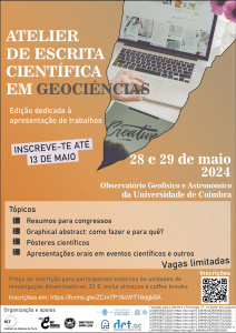 ATELIER DE ESCRITA CIENTÍFICA - 28 e 29 de maio