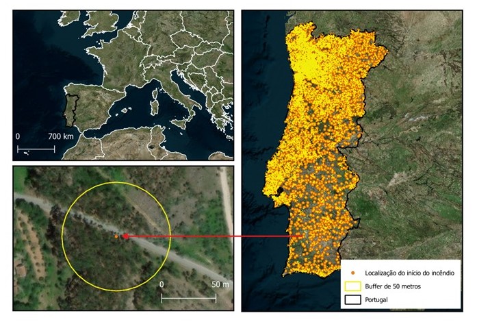 Investigadores dos centros ICT e MED da Universidade de Évora desenvolvem abordagem com recurso a dados de satélite para prever o potencial de pequenos focos de incêndio gerarem grandes incêndios.