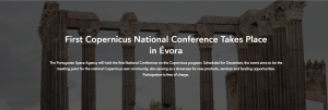 Primeira Conferência Nacional Copernicus em Évora - adiada para 22 e 23 de Março 2022