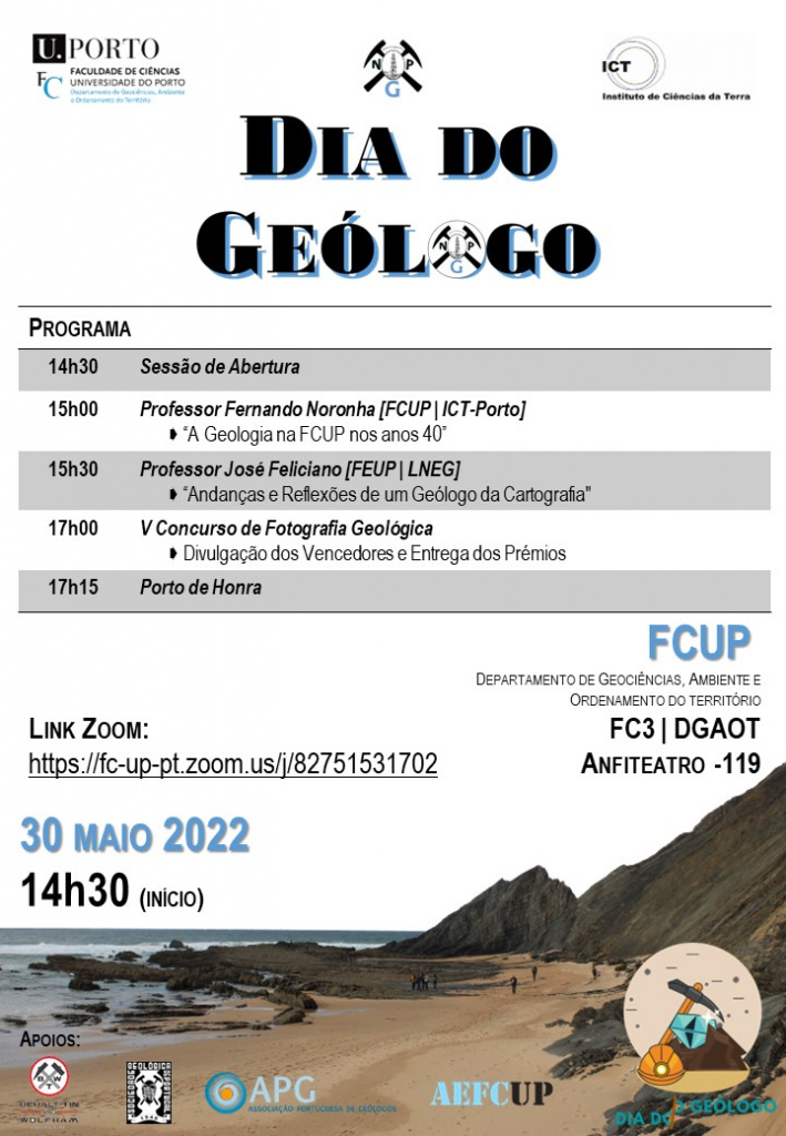 30 de maio: Núcleo de Geologia do Porto e ICT assinalam Dia do Geólogo