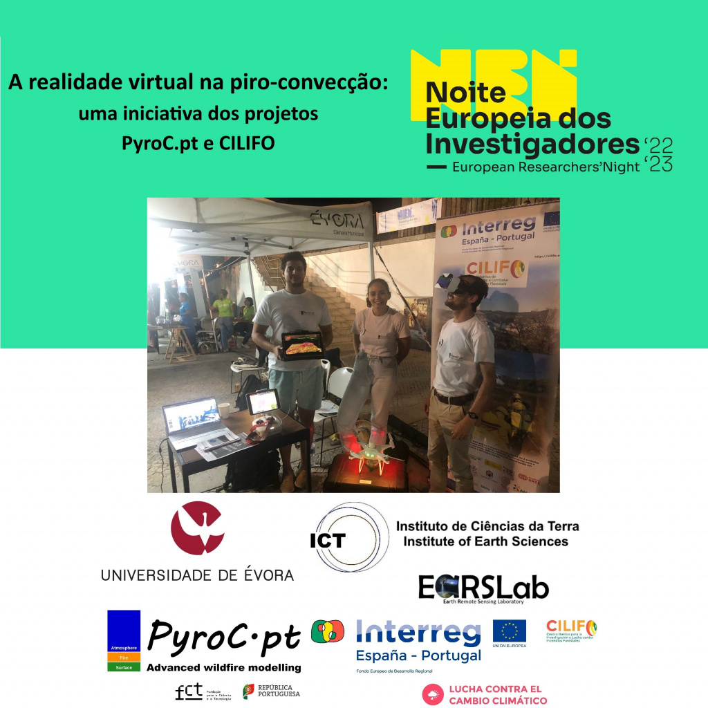 Noite Europeia dos Investigadores: A realidade virtual na piro-convecção: uma iniciativa dos projetos PyroC.pt e CILIFO